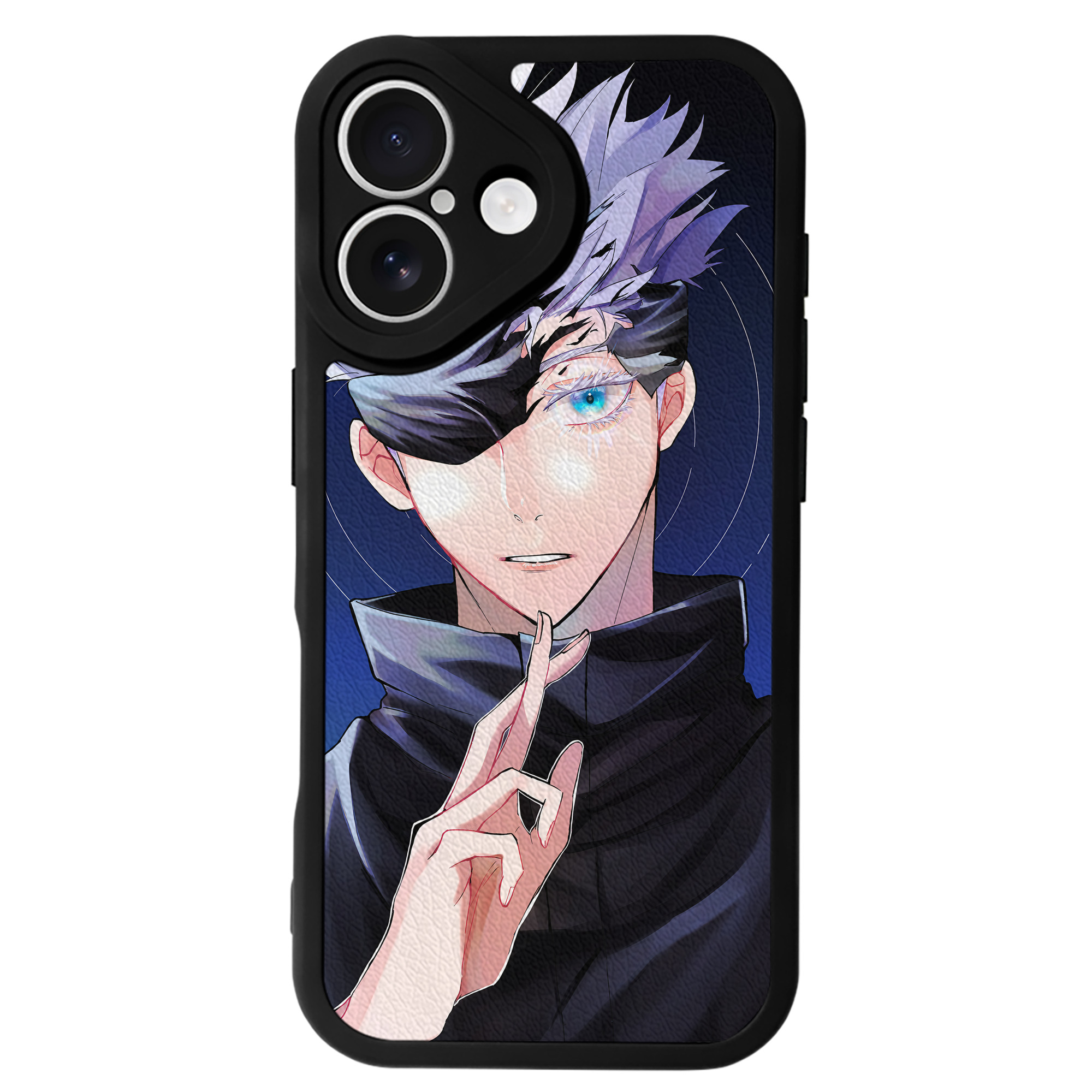 （画像用） 呪術廻戦 Jujutsu Kaisen 【iPhone 16シリーズ対応】シリコンスマホケース（レザー調） 材質：シリコン